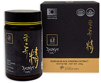 SAMSIDAE - Koreanischer Schwarzer Ginseng Extrakt mit Erhöhten Ginsenosiden, Saponine 80 mg/g, 4-6 Jahre Alte Wurzeln, Premium Qualität, 8-Monats-Vorrat, 240g