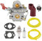 Harbot 545008042 545189502 Vergaser für Freischneider Craftsman Husqvarna Poulan Pro PP338PT PP033 PP133 PP33 33cc Gasschneider Zama C1M-W44 mit 545190501 Vergasermanschette
