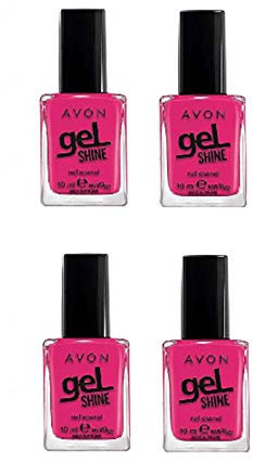 Pack of 4 Avon Gel Shine Nail Enamel – Keep It Bright – 4 x 10ml