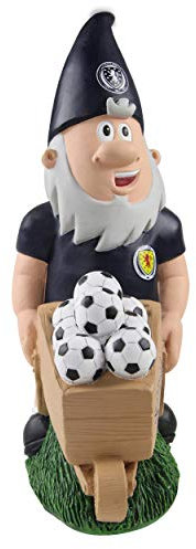 FOCO EPL FOOTBALL SCOTTISH FA WHEELBARROW GARDEN GNOME 10.5 ORNAMENT INDOOR/OUTDOOR