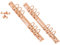 Craftelier - Set mit 2 Mechanismen für 6 Ringbücher | Größe ca. 22,7 cm (8,94 Zoll) – Ringdurchmesser 3,3 cm (1,30 Zoll) – Abstand zwischen den Ringen 1,9 cm (0,75 Zoll) | inkl. 8 Befestigungsklammern