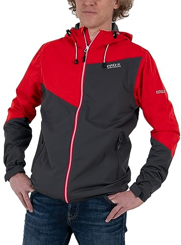 PRO-X elements Herren Jacke Liam, Anthrazit-Rot, XXL, 7660