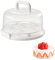 Rkllejs Porta Torta Porta Torta, Contenitore per Torte, Contenitore per Torte Rotondo, Porta Torta con Coperchio da Trasporto, per Il Trasporto di Torte, Biscotti, Torte, Torte, Dessert, 8 Pollici