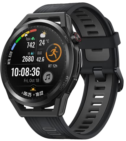 HUAWEI Watch GT Runner 46 mm Smartwatch, Dual Band GNSS con 5 sistemi, rilevamento accurato della frequenza cardiaca, programma scientifico, allenamento intelligente, colore nero, versione tedesca