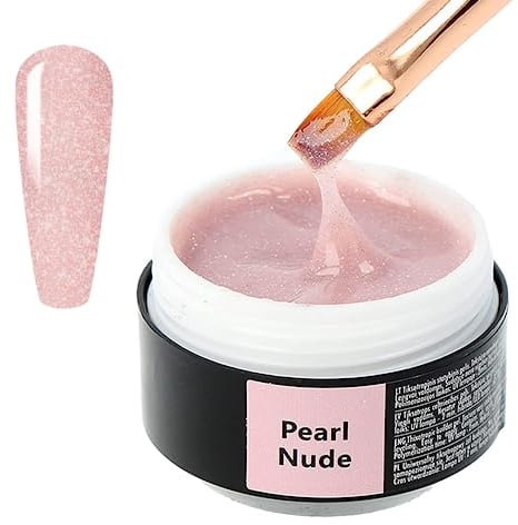 Sincero Salon - Gel Costruttore per Unghie Alta Denista - Pearl Nude - Autolivellante - Non Acido - Gel Ricostruzione Unghie Professionale - Builder Gel Unghie - Gel UV LED - 15ml