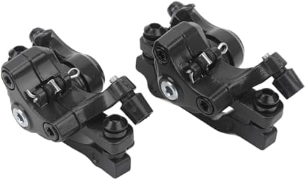 MTB Scheibenbremsen Set, 2 Stück Aluminiumlegierung Scheibenbremsen MTB Bremssattel vorne und hinten Line Pulling Mechanische Scheibenbremse Fahrrad Kabelabzieher Zubehör für Mountainbike Rennrad BMX