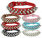 Collar de perro con pinchos, pequeño remache, tachonado, cachorro, niña, niño, mascota, gatito, collares ajustables para gatos, lindo collar de piel sintética suave con pinchos, color negro, XXS