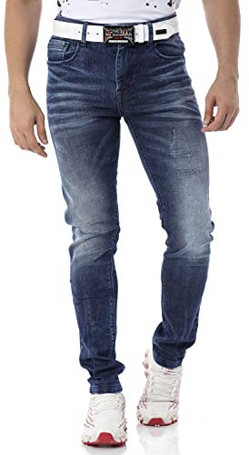 Cipo & Baxx Herren Jeanshose Pants Denim CD806 Blau W38 L34