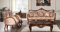 JV Möbel Garnitur Sofa Sofagarnitur 3+1+1 Sitzer Sessel Sofas Set Stoff Barock Sitz Luxus