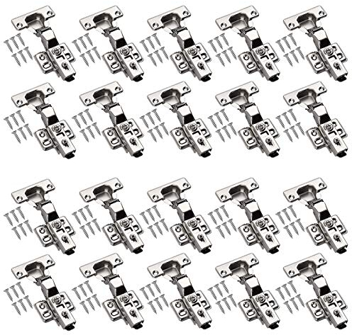 Neoteck Reparaturplatte für Schränke, Möbel, Schubladen, Fenster, Edelstahl, Reparaturzubehör, 20 Stück