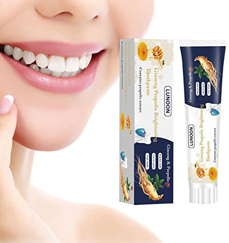 Zähne Weiße Zahnpasta, Intensive Ginseng-Propolis-Fleckenentfernungs-Zahnpasta, 100 g Loose Teeth Care Zahnpasta Tiefenreinigung des Zahnfleisches, Fleckenentfernung, Mundpflege Pw tools