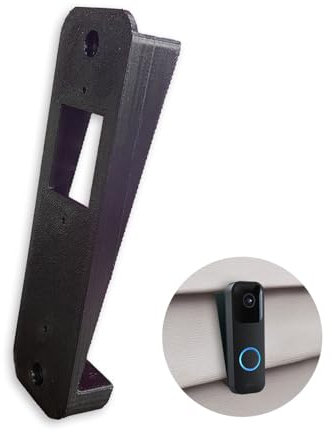 Sactulaz 4 Vinyl or Aluminum Siding Angle Mount for Blink Video Doorbells, Doorbell Wedge Mount Work with Blink Doorbell (Black)