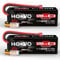 3S Lipo Akku 11,1V 5200mAh 80C HardCase Lipo Battery mit Dean-Style T Stecker RC Batterie HOOVO für RC Auto LKW Heli Flugzeug Rock Crawler Airplane Helicopter Car Truck Boot (2 Stück)