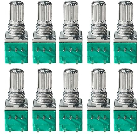 500PCS RK097G Potentiometer 5Pin B500K B100K B10K B1K B20K B50K B5K (Size : 100K Ohm)