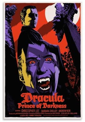 YBRAVO Dracula Movie Poster Dekorative Malerei Leinwand Wandkunst Wohnzimmer Poster Schlafzimmer Malerei,Wandkunst Bilddruck Moderne Familienzimmer Dekor 08x12inch(20x30cm)