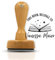 JUST REFINE® Exlibris Stempel Personalisiert - Buch Stempel 'From The Library Of' - Individuell mit deinem Namen (Design 7, 50mm)