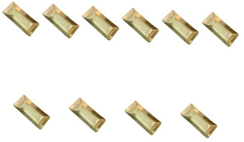 IMIKEYA 10pièces Plateau De Rangement Acier pour Serviettes Et Napkins Petit Plat Multifonctionnel pour Restaurants Et Maisons Couleur Dorée pour Sushi Fruits Et Snacks