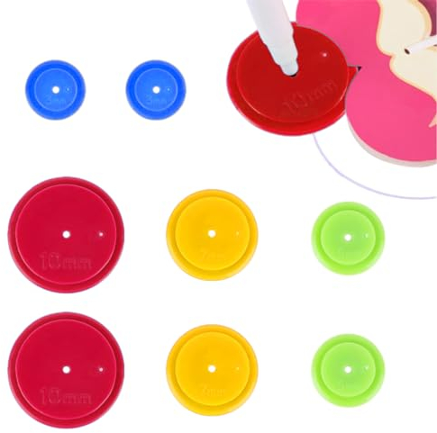 Sodwes Nähzubehör, 8 Stück Nahtzugaben Markierer,Nähzubehör Für Nähmaschine,Markierer Unregelmäßige Grafik Linienzeichnung Radnaht Tracing Wheel,Nâhzubehör, Saumhilfe, Nadeleinfädler Für Nähmaschinen