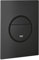 GROHE Nova Cosmopolitan S Flush Plate for Concealed Cisterns (Dual Flush or Start-and-Stop Actuation for Pneumatic Drop Valve AV1, Water Saving, Vertical Fit), Size 130x172mm, Phantom Black, 37601KF0