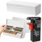 Umllpet Kunststoff Batterien Aufbewahrung, Batteriebox Batterie Aufbewahrungsbox, Batterie Aufbewahrungsbox Organizer mit Batterieprüfgerät für 115 AAA, AA Batterien(Batterien nicht Enthalten)
