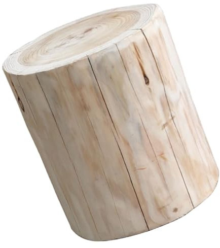 Milisten Tabouret en Bois en Forme De Souche d'arbre Petit Et Élégant Idéal pour Le Dressing La À Coucher Les Garçons Et Les Filles Portable Et Robuste
