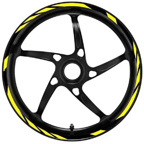 Langlebige Aufkleber Reflektierender, Wasserdichter Motorrad-Felgenaufkleber Für Benelli TNT300 TNT600 BN600/302r Stels600 Für Keeway RK6 Trk502(Style 10)