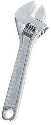 Llave inglesa profesional de 4 pulgadas, llave inglesa multifunción, mini llave de boca abierta, llave ajustable para bricolaje, llave de cambio, herramienta de agarre manual de 100 mm (plateada)