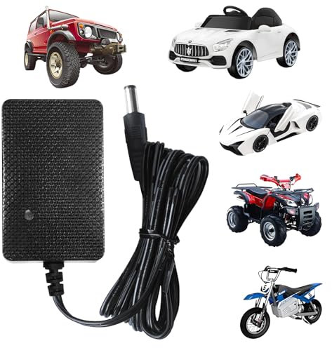 Tosiicop Chargeur de batterie 6 V pour enfants, moto, voiture électrique, 6 V, bloc d'alimentation 6 V, pour bébé, véhicule à quatre roues, SUV, ATV, différents modèles (chargeur 6 V)