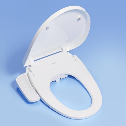 TUSHY Cloud Elektronischer Bidet-beheizter Toilettensitz (warmes Wasser, Lufttrockner, automatischer Deodorierer und Nachtlicht), länglich