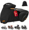 Schleuder Motorradabdeckung für Harley-Davidson mit Windschutzband, Reflektierende Streifen, Abdeckplane für Harley-Davidson, Motorrad Abdeckplane für Harley Touring,für Honda Modelle, 274x111x142cm