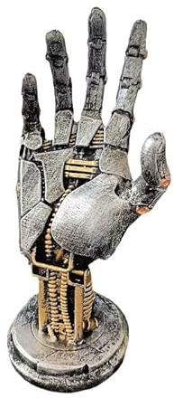 KOOPAO Cyberpunk Mechanischer Headset-Aufhänger für Kopfhörer und Gaming-Controller, für PS4, PS5, Xbox Switch, Controller, Desktop-Dekoration, Spielzimmer-Dekor (Silber)