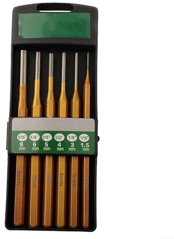 6 Piece Chisel Set for Metal and Stone Work, for Construction and Demolition