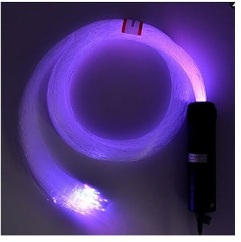 SMTYXS Mehrfarbige Glasfaser-Sternlicht, Bunte Lichter, Auto-Dachhimmel-Beleuchtung, 3 W