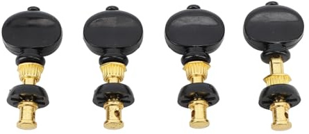Fafeicy 4PCS Metall-Ukulele-Stimmwirbel, Kompakter Ukulelen-Stimmgerät, Robuste Ukulele-Wirbel, Einfach zu Bedienen, Breite Anwendung, Genaue Stimmung, Ausgezeichnetes Metallmaterial, Kompakt und