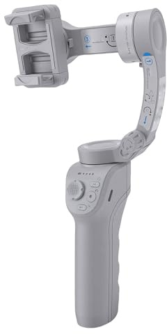 Stabilizzatore per Telefono a 3 Assi, Registrazione Video Professionale con Tracking AI, per Vloggin Selfie, Smartphone Gimbal Antivibrazione Portatile con Telecomando Bluetooth