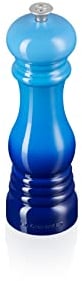 Le Creuset Classic Adjustable Salt Mill Grinder, Chip-resistant ABS Plastic, Anti-Corrosion, 40g, Azure, 96002000220000