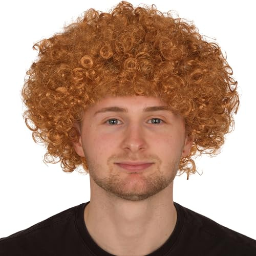 Redstar Fancy Dress - Afro-Perücke für Erwachsene - Locken - Party Clown Kostüm - Accessoire - Rotblond