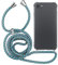 MyGadget Strap Case for Apple iPhone 7 | 8 | SE 2020 | 2022 - Crossbody Phone Cover - TPU Silicone Case with Neck Holder - Cord Lanyard Carrier with Rope in Blue