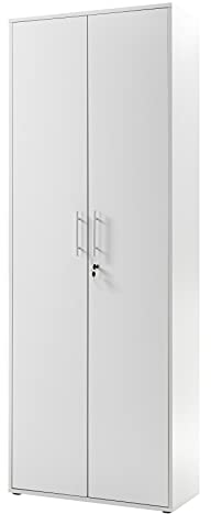 möbelando Aktenschrank Büroschrank Ordnerschrank Holzschrank Schrank Büromöbel Lommel II