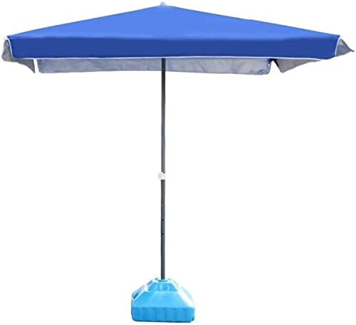 FBITE Parasol Parasol Parasol Parasols De Jardin Bleu Parapluie De Patio Rectangulaire Parasol De Table De Marché en Plein Air, Parfait pour Jardin, Cour