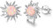 Sonne Ohrringe,925 Sterling Silber Sonne Ohrstecker Hypoallergene Sonne Ohrringe Opal Schmuck Ohrstecker Geschenke für Damen Mädchen Kinder