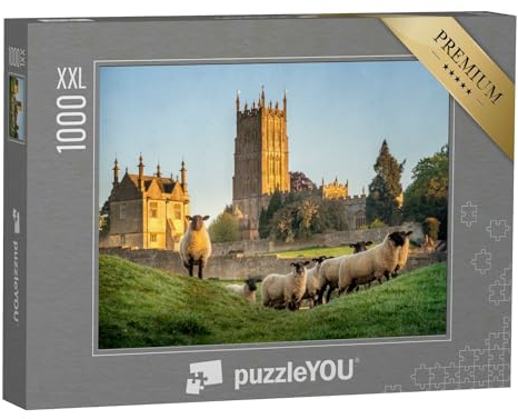 Puzzle 1000 Teile XXL „Cotswold Schafe in der Nähe von Chipping Campden in Gloucestershire“ – aus der Puzzle-Kollektion England