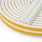 Flintronic Cinta Selladora Espuma, 1 Rollos 12M Burletes Puertas Tira de Sellado, 9mmx6mm, Espuma Burlete Adhesivo de Alta Densidad, para Anti Frío, Aislante, Ruido y Colisión(Blanco)