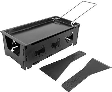 Cosy & Trendy Raclette-Gerät, rechteckig, Edelstahl, inkl. 2 Spatel, 2 Personen