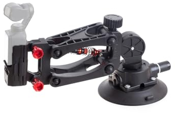 NovelGoal 4.5 Car Holder Ventosa Mount Stabilizzatore Z-Axle Gimbal Camera Shock Absorbing Spring Bracket per Pocket 3 Camera