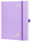 POPRUN Kalender 2025 Buchkalender Hardcover, ca. A5 (22 x 16,5 cm), 12-Monate-Terminplaner (Jan.2025-Dez.2025), Wochenplaner 2025 mit 100 GSM FSC®-Zertifiziertem Papier - Violett