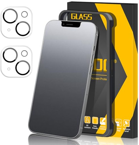JEHOO Verre Trempé Mat pour iPhone 14 Pro Max, Protection d'écran Antireflet, Anti-Empreintes Digitales Sans Bulles Ultra Résistant Dureté 9H Glass