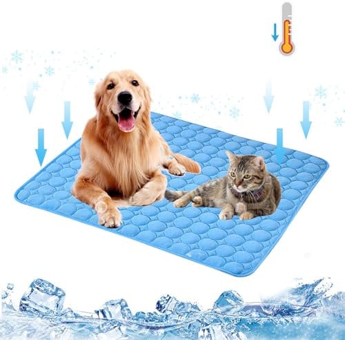 KASESSS Dog Cooling Mat, Soft Comfortable Cooling Mat for Dogs, Summer Cool Mat for Dogs, Pet cooling Pads for Cat Puppy, 70 * 55CM