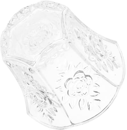 IWOWHERO Leuchter Deckenleuchtenabdeckungen Lichtabdeckungen Für Deckenleuchten Lampenschirm Anhänger Schatten Glühbirnenabdeckung Hängende Zylinderlichtschirme Transparent Glas