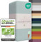 Strauss Home ® Jersey Spannbettlaken Spannbetttuch Bettlaken 100% Baumwolle 180x200-200x200 cm (Minzblau/Mint)